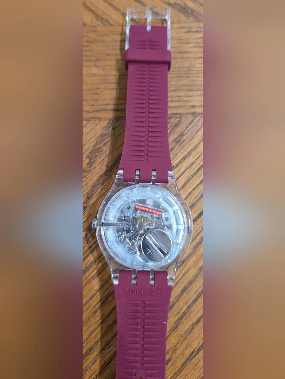 NWT In Box Swatch Polared SUOK717  with Pink Dial And New Guard NEW GENT